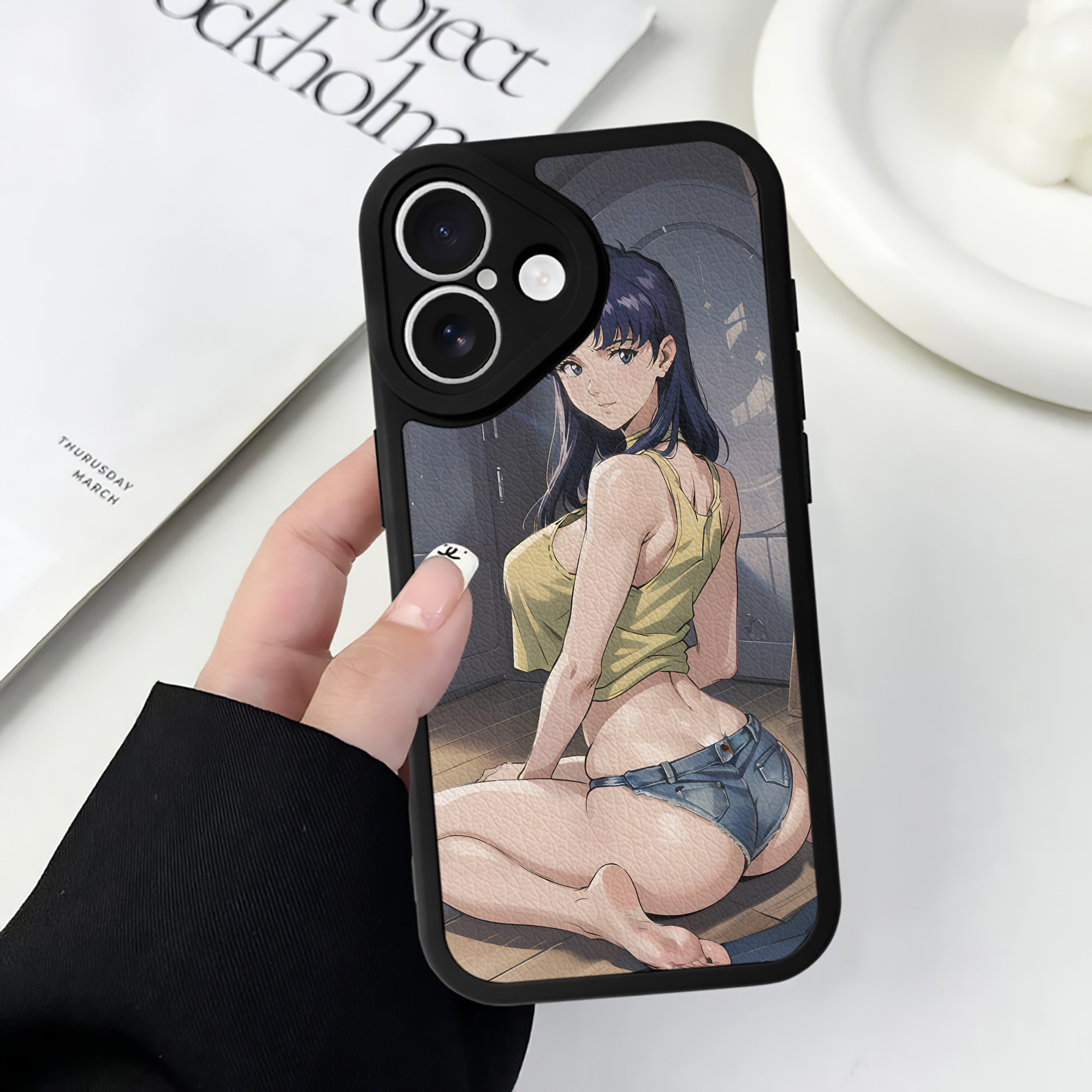 （画像用） EVA 新世紀エヴァンゲリオン 【iPhone 16シリーズ対応】シリコンスマホケース（レザー調） 材質：シリコン